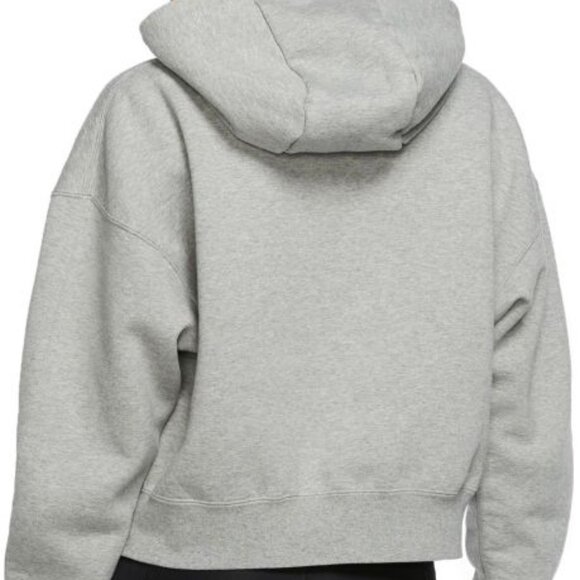 BNWT NIKE AIR JORDAN WOMEN'S FLIGHT FLEECE HOODIE (CV7737-063) GRAY US LARGE (L) - Picture 2 of 10